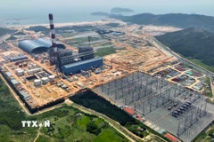 Nhà máy Nhiệt điện Quảng Trạch 1 được xây dựng tại thôn Vịnh Sơn, xã Quảng Đông, huyện Quảng Trạch, tỉnh Quảng Trị (Quảng Bình cũ). (Ảnh: Vũ Sinh/ TTXVN)