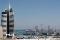 Quang cảnh cảng Haifa ở miền Bắc Israel. (Ảnh: THX/TTXVN)