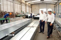 Cộng đồng doanh nghiệp kiều bào Việt Nam tại Lào ngày càng khẳng định vai trò quan trọng trong phát triển kinh tế. (Ảnh: Đỗ Bá Thành/TTXVN)