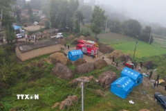 Một trận động đất ở Trung Quốc tháng 9/2025. (Ảnh: THX/TTXVN) 