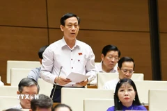 Đại biểu Quốc hội tỉnh Thanh Hoá Mai Văn Hải phát biểu. (Ảnh: Doãn Tấn/TTXVN)