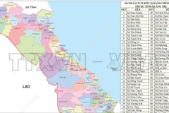 78 đơn vị hành chính cấp xã của tỉnh Quảng Trị năm 2025 