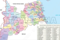96 đơn vị hành chính cấp xã của tỉnh Quảng Ngãi năm 2025
