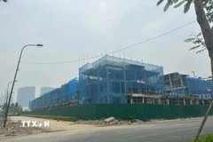 Dự án Ciputra giai đoạn 3 (quận Tây Hồ, nối từ Nguyễn Văn Huyên kéo dài cắt đường 40m thông từ chân cầu Nhật Tân đến chân cầu Thăng Long). (Ảnh: Minh Nghĩa/TTXVN)