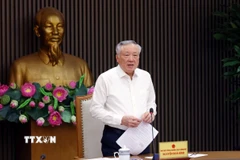 Phó Thủ tướng Thường trực Nguyễn Hòa Bình phát biểu chỉ đạo. (Ảnh: Phạm Kiên/TTXVN)