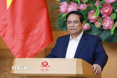 Thủ tướng Phạm Minh Chính chủ trì Phiên họp lần thứ 13 Hội đồng Thi đua-Khen thưởng Trung ương. (Ảnh: Dương Giang/TTXVN)