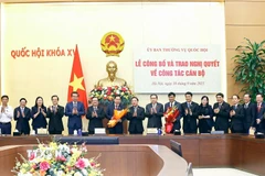 Chủ tịch Quốc hội Trần Thanh Mẫn chủ trì Lễ công bố và trao Quyết định nhân sự