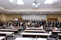 Hội thảo quy tụ đông đảo các chuyên gia Việt Nam đang làm việc tại các trường đại học, viện nghiên cứu uy tín của Nhật Bản. (Ảnh: Xuân Giao/TTXVN) 