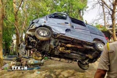 Một vụ tai nạn tại Ấn Độ. (Ảnh: ANI/TTXVN) 