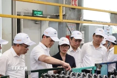 Công ty cổ phần Innotek, khu công nghiệp Quế Võ số 2, tỉnh Bắc Ninh. (Ảnh: Thái Hùng/TTXVN)