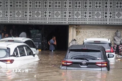 Cảnh thiên tai tại Indonesia năm 2025. (Ảnh: THX/TTXVN)