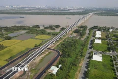Cầu Nhơn Trạch nối Thành phố Hồ Chí Minh và Đồng Nai, thuộc Dự án thành phần 1A, tuyến Vành đai 3 Thành phố Hồ Chí Minh chính thức đưa vào khai thác. (Ảnh: Sỹ Tuyên/TTXVN)