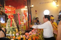 Đền thờ Anh hùng dân tộc Trương Định tại Đồng Tháp. (Ảnh: Minh Trí/TTXVN)