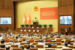 Hội nghị toàn quốc sơ kết 1 năm 6 tháng thực hiện Nghị quyết số 57-NQ/TW. (Ảnh: Phương Hoa/TTXVN)