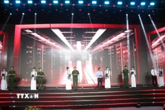 Tập đoàn Công nghiệp-Viễn thông Quân đội (Viettel) khởi công xây dựng Trung tâm dữ liệu và Nghiên cứu phát triển công nghệ cao Viettel tại Khu công nghiệp Tân Phú Trung (huyện Củ Chi, Thành phố Hồ Chí Minh). (Ảnh: Tiến Lực/TTXVN)