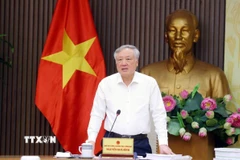 Phó Thủ tướng Thường trực Nguyễn Hòa Bình phát biểu. (Ảnh: Phạm Kiên/TTXVN)