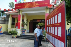 Khu vực bỏ phiếu. (Ảnh: Anh Dũng/TTXVN)