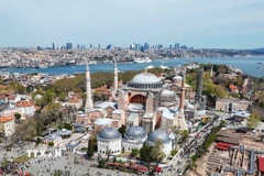 Di sản thế giới Hagia Sophia ở Istanbul, Thổ Nhĩ Kỳ. (Ảnh: THX/TTXVN)
