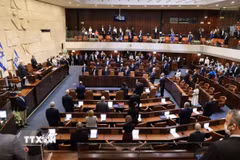 Toàn cảnh một phiên họp Quốc hội Israel tại Jerusalem. Ảnh: THX/TTXVN