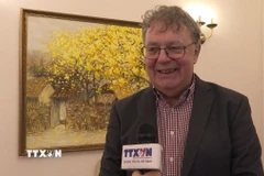 Chủ tịch Đảng Cộng sản Đức, ông Patrik Köbele. (Ảnh: Thuỳ Linh/TTXVN)