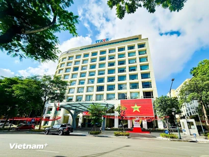 Trụ sở Trung tâm Thông tấn Quốc gia. (Ảnh: Trần Hương Sơn/Vietnam+)