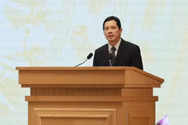 Ông Lê Quang Tự Do, Cục trưởng Cục Phát thanh, truyền hình và thông tin điện tử phát biểu tại Hội nghị toàn quốc tổng kết công tác ngành Văn hóa, Thể thao và Du lịch. (Ảnh: PV/Vietnam+)