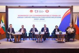 Đại biểu dự Hội thảo ASEAN-Anh kỷ niệm 5 năm thiết lập quan hệ Đối tác Đối thoại. (Ảnh: Văn Điệp/TTXVN)