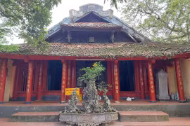 Chùa Đậu là ngôi chùa cổ nghìn năm tuổi, lưu giữ nhiều di sản quốc gia. (Ảnh: Minh Thu/Vietnam+)