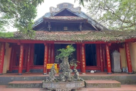 Chùa Đậu là ngôi chùa cổ nghìn năm tuổi, lưu giữ nhiều di sản quốc gia. (Ảnh: Minh Thu/Vietnam+)