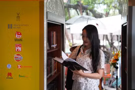 Không gian văn hóa đọc hiện có 1.000 đầu sách miễn phí. (Ảnh: CTV/Vietnam+)