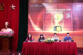Đại diện Ban Tổ chức tại buổi họp báo phát động Giải thưởng Quảng cáo sáng tạo Việt Nam. (Ảnh: Nam Nguyễn/Vietnam+)
