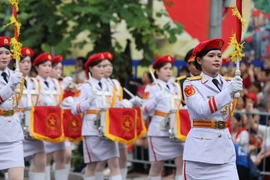 Khối nữ quân nhạc duyên dáng lan tỏa bản sắc văn hóa quân đội