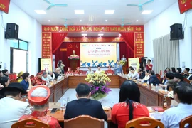 Quang cảnh buổi họp báo. (Ảnh: PV/Vietnam+)