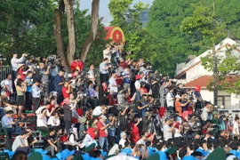 Khối "tay bút, tay máy" góp phần quan trọng vào thành công của Lễ kỷ niệm 80 năm Quốc khánh. (Ảnh: PV/Vietnam+)
