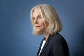 Nhà văn người Pháp Camille Laurens là thành viên Viện Hàn lâm Goncourt. (Ảnh: Viện Pháp cung cấp)