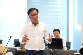 Nghệ sỹ Nhân dân Trọng Trinh đóng vai trò là người dẫn chuyện. (Ảnh: CTV/Vietnam+)