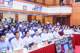 Các đại biểu dự Hội nghị tại Bộ Văn hóa, Thể thao và Du lịch. (Ảnh: Tam Ninh)
