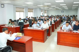Khai mạc vòng chấm sơ khảo Giải Báo chí Quốc gia lần thứ XIX-năm 2024. (Ảnh: PV/Vietnam+)