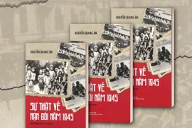 Cuốn sách “Sự thật về nạn đói năm 1945 (qua tư liệu và ký ức lịch sử)” của nhà sử học Nguyễn Quang Ân. (Ảnh: NXB)