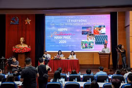 Quang cảnh buổi lễ phát động. (Ảnh: CTV/Vietnam+)