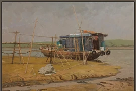 Một tác phẩm của họa sỹ Phạm Xuân Trung sẽ được bày trong triển lãm.