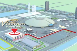 Hướng dẫn đường đi đến khu triển lãm "Việt Nam hạnh phúc."