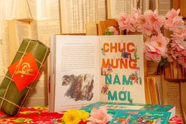 Sách Tết không chỉ đơn thuần là ấn phẩm để đọc, mà còn là một không gian văn hóa, nơi ký ức, truyền thống và những ước vọng đầu năm. (Ảnh: PV/Vietnam+)
