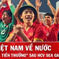 U22 Việt Nam háo hức ra sân bay về nước, chờ "mưa" tiền thưởng sau SEA Games 33