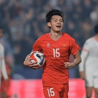 Tiền đạo Bùi Vĩ Hào được triệu tập trở lại Đội tuyển U23 Việt Nam chuẩn bị cho Vòng chung kết U23 châu Á 2026. (Ảnh: TTXVN)