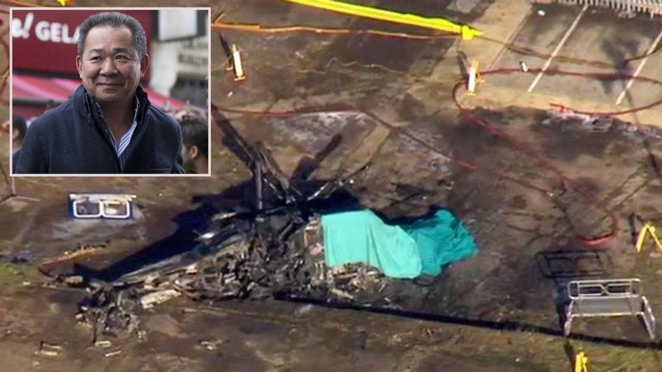 Những gì còn sót lại của chiếc trực thăng gặp nạn.