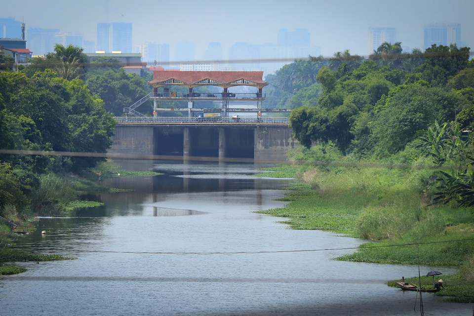 Từ khi được tu bổ, nâng cấp đến nay, cống Liên Mạc và Liên Mạc 2 chưa trải qua thử thách với những cơn lũ lớn nào. (Ảnh: Hoài Nam/Vietnam+)