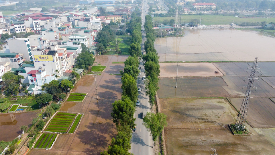 Dự án đầu tư xây dựng mở rộng tuyến đường 70 đoạn Hà Đông - Văn Điển có chiều dài hơn 5 kilômét, tổng mức đầu tư dự kiến hơn 2.800 tỷ đồng và sẽ hoàn thành vào năm 2026. (Ảnh: PV/Vietnam+)
