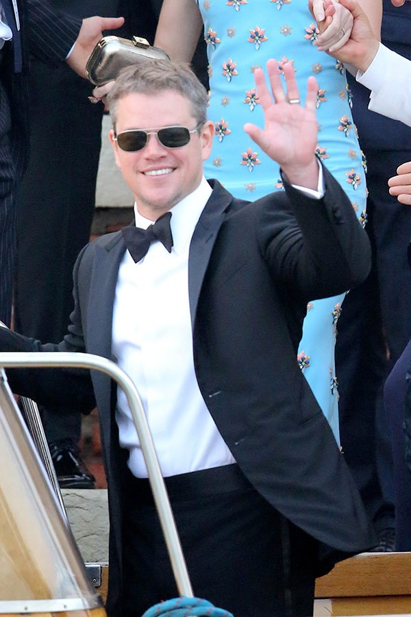 Trong danh sách khách mời có nam tài tử Matt Damon, bạn thân của Clooney