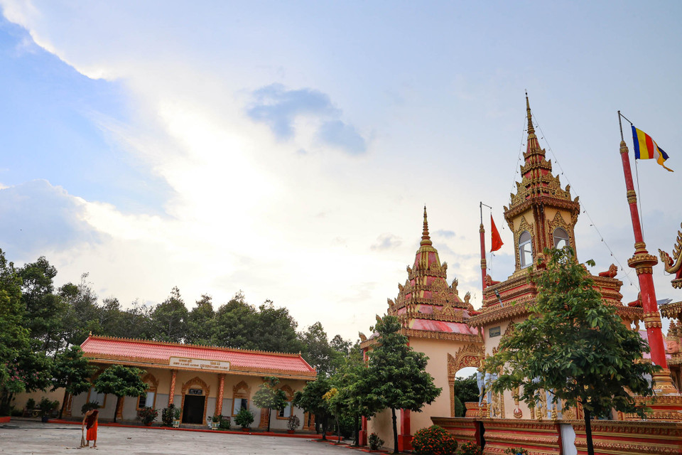 Sự uy nghi và kiến trúc tuyệt đẹp của chùa Xiêm Cán sẽ để lại ấn tượng khó quên trong lòng du khách. (Ảnh: Hoài Nam/Vietnam+)